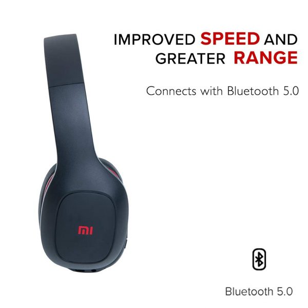 Mi Super Bass Wireless Headphones with Super Powerful Bass, Up to 20 Hours Battery Life, Bluetooth 5.0 (Black and Red) 5