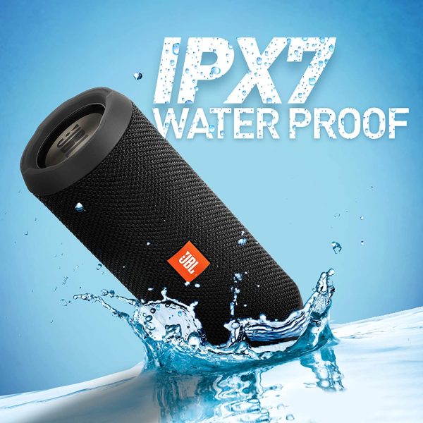 JBL Flip 3 Stealth by Harman Waterproof Portable Bluetooth Speaker (Black) 4