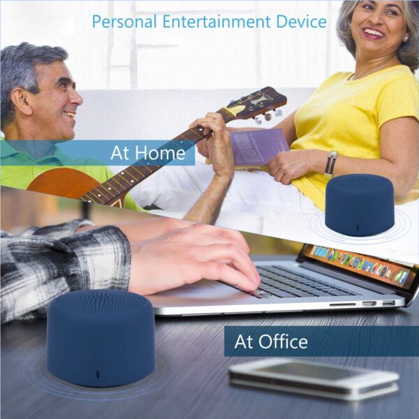 Portronics PICO Bluetooth 5.0 Personal Mini Portable Stereo Speaker with TWS, Crisp, Loud and Clear 3W, Blue 8
