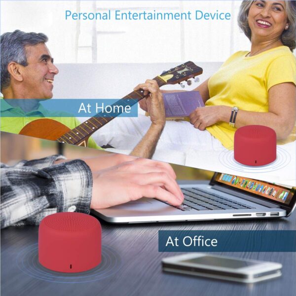 Portronics PICO Bluetooth 5.0 Personal Mini Portable Stereo Speaker with TWS, Crisp, Loud and Clear 3W, Red 7
