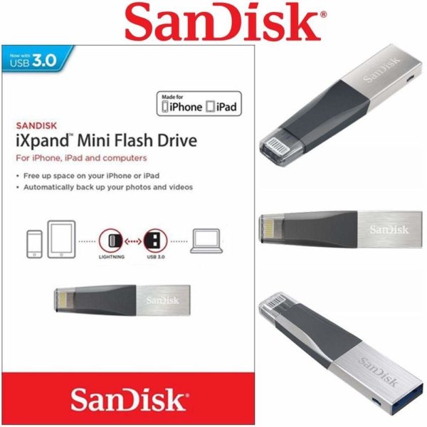 SanDisk iXpand Mini 64GB USB 3.0 Flash Drive for iPhone OTG and Computer