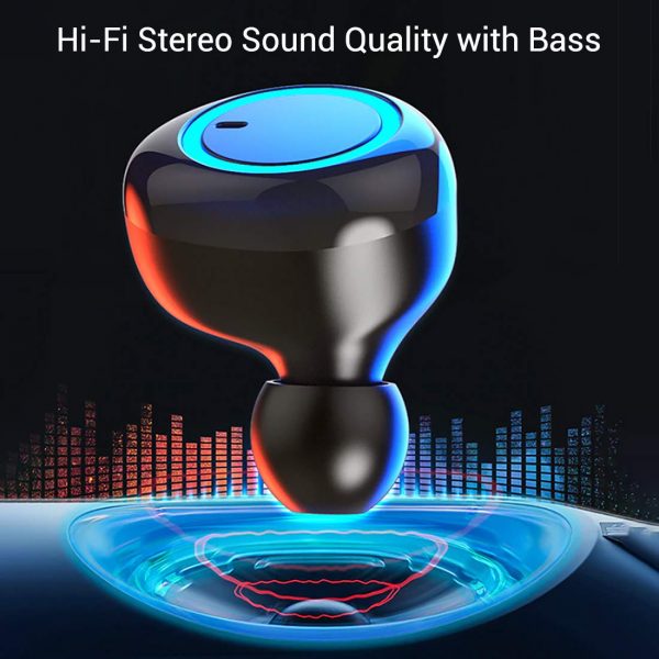 pTron Bassbuds in-Ear True Wireless Bluetooth Headphones (TWS) with Mic - (Black) 3