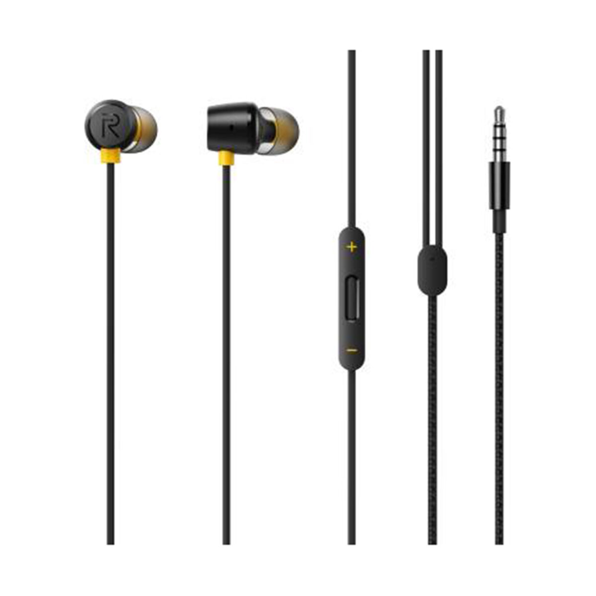 Realme Buds Wired Headset with Mic (Black, In the Ear)