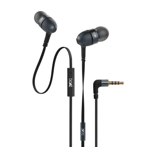 boAt BassHeads 225 in-Ear Wired   (Black)