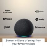 Echo Dot (4th Gen) – Next generation smart speaker with powerful bass and Alexa (Black)