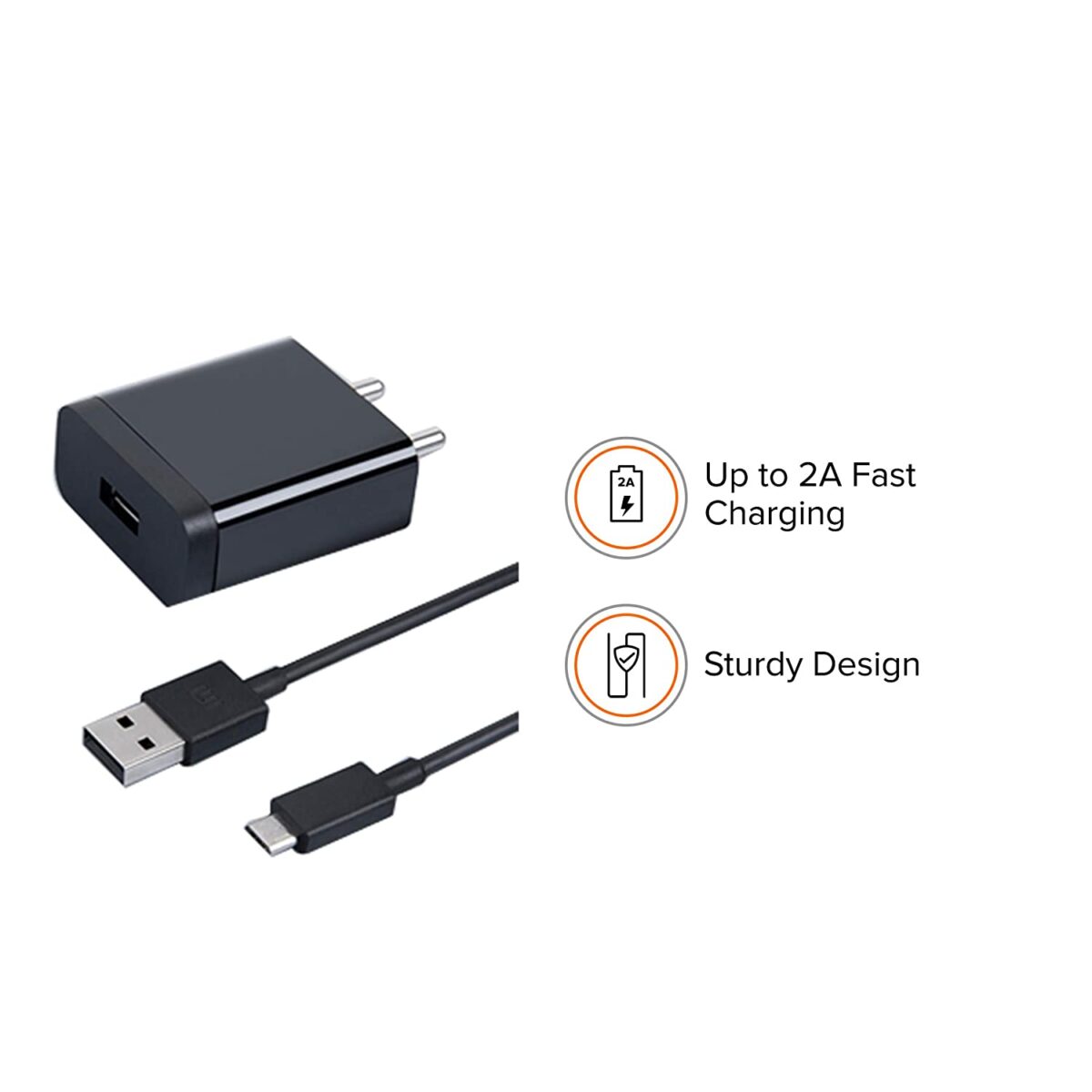 Mi 10W Charger with Cable 120cm (Black)