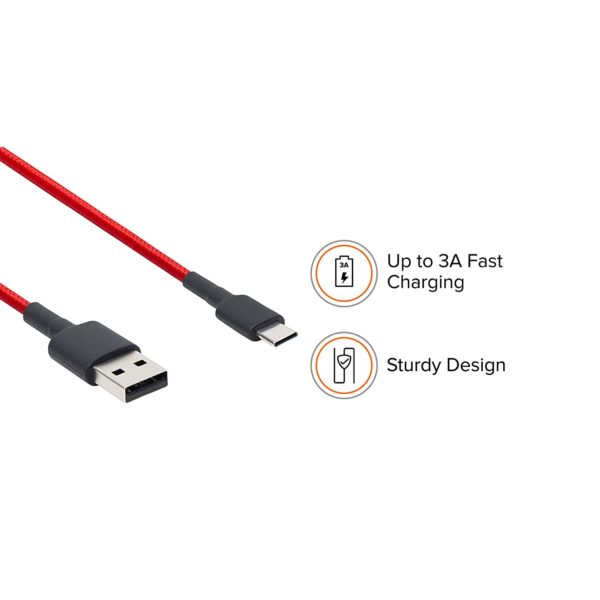 Mi Braided USB Type-C Cable (Red)