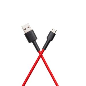 Mi Micro Usb braided Cable red