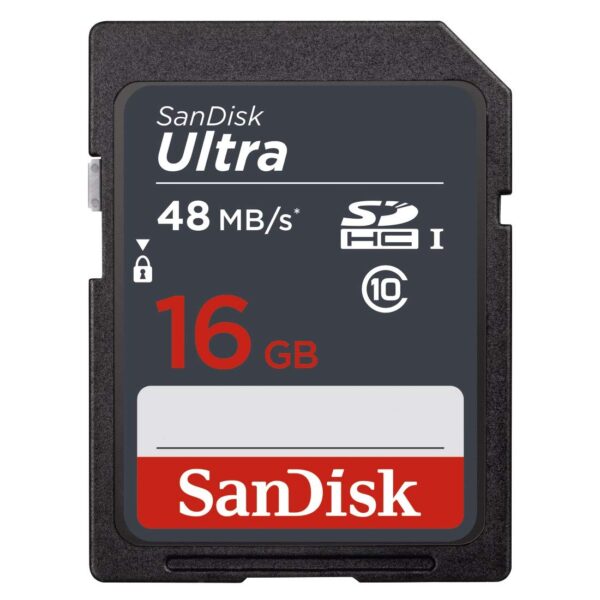 Sandisk 16GB Ultra SDHC UHS-I Memory Card for Camera