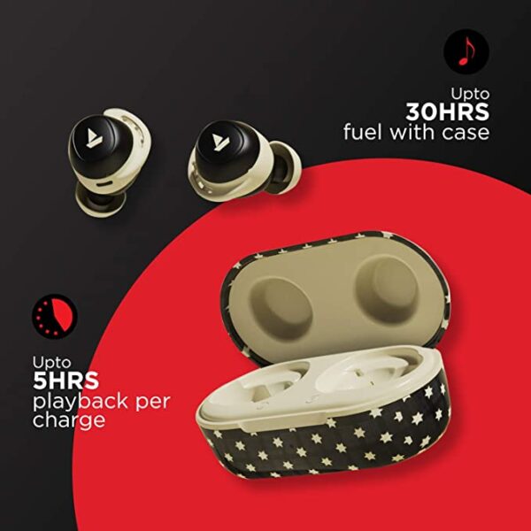 boAt Airdopes 441 Masaba Edition True Wireless Earbuds (Black Star) 3