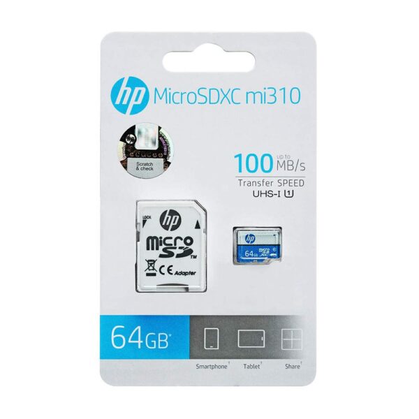 HP 64GB Class 10 MicroSD Memory Card
