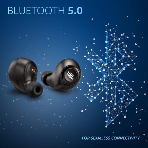 JBL C100TWS True Wireless in-Ear Headphones (Black)