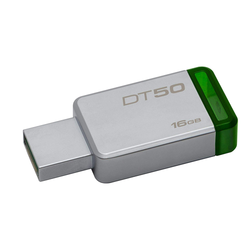 Kingston DataTraveler Flash Drive 16GB USB 3.0 (Silver and Green) (1)