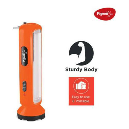 Pigeon Radiance LED Torch with emergency light (Orange)