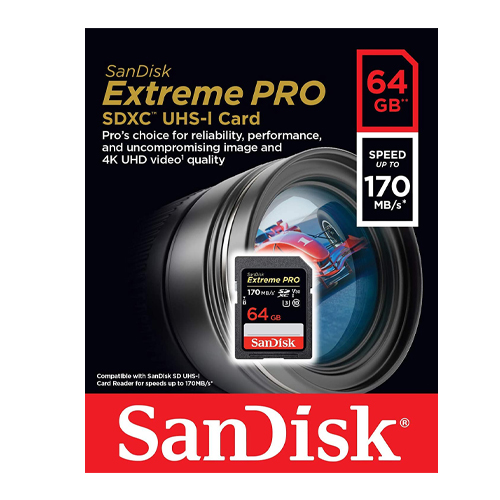 SanDisk 64GB Extreme PRO SDXC SD Card