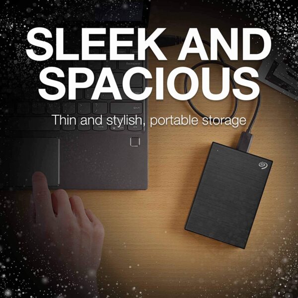 Seagate Backup Plus Slim 1 TB External Hard Drive Portable HDD (Black)