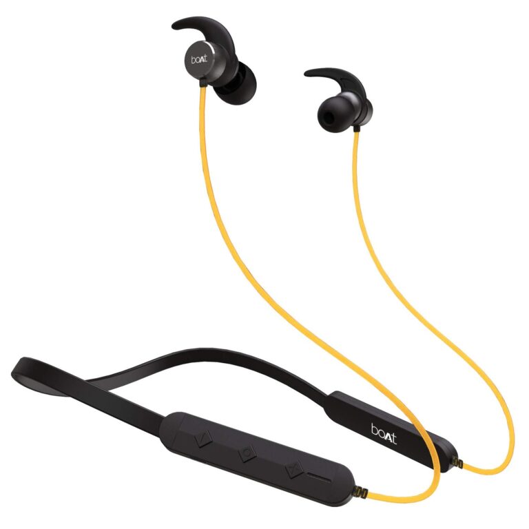 boAt Rockerz 255 Pro Sports in-Ear Bluetooth Neckband Earphone with Mic (Blazing Yellow)