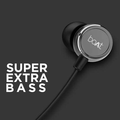 boAt BassHeads 172 3.5mm Angled Jack Wired Earphones (Black) 2