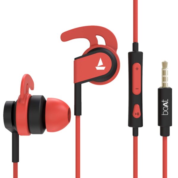 boAt Bassheads 242 in Ear Wired Earphones with Mic(Red) 1