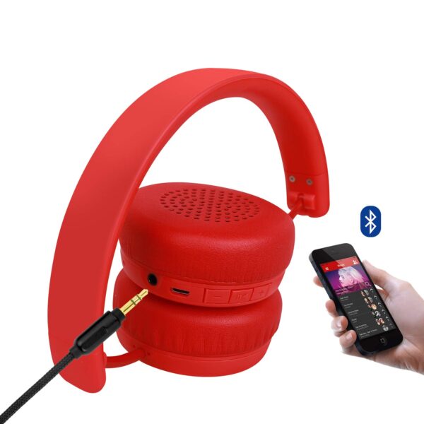boAt Rockerz 440 Wireless Bluetooth Headset with in-Built Mic (Red) 4