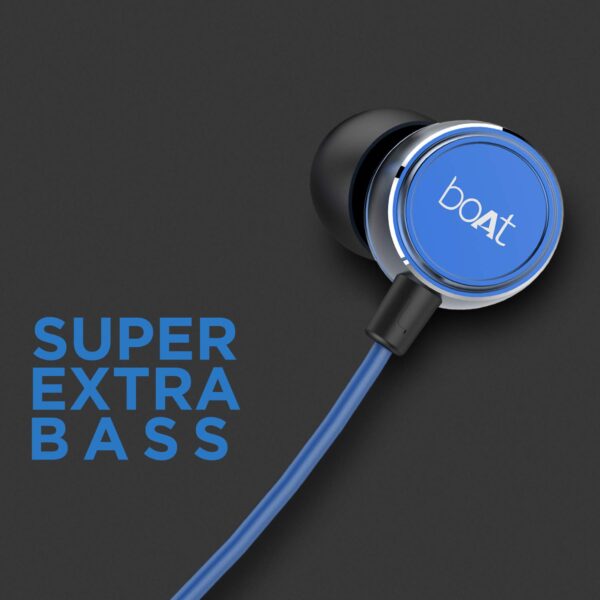 boAt BassHeads 172 3.5mm Angled Jack Wired Earphones (Blue) 6