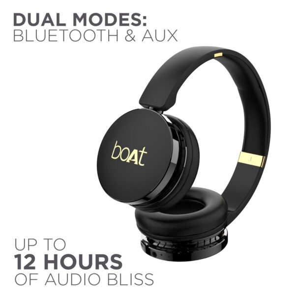 boAt Rockerz 370 Wireless Headphone (Buoyant Black) 5