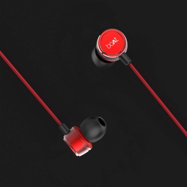boAt BassHeads 172 Wired Earphone with Mic (Red) 4