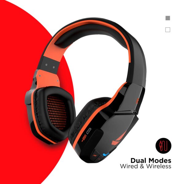 boAt Rockerz 510 Bluetooth On-Ear Headphone with Mic (Molten Orange) 3
