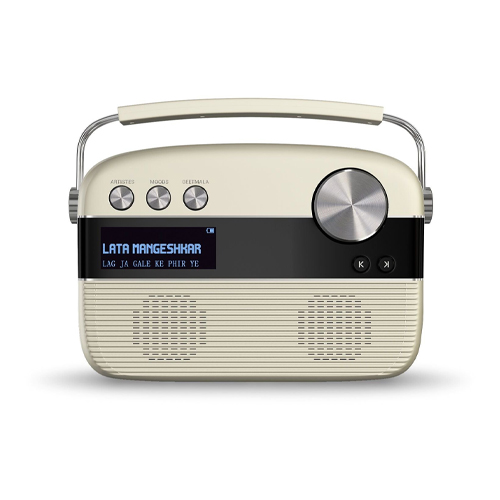 Saregama Carvaan SKU-R20008 Portable Digital Music Player (Porcelain White) with Out Remote 1