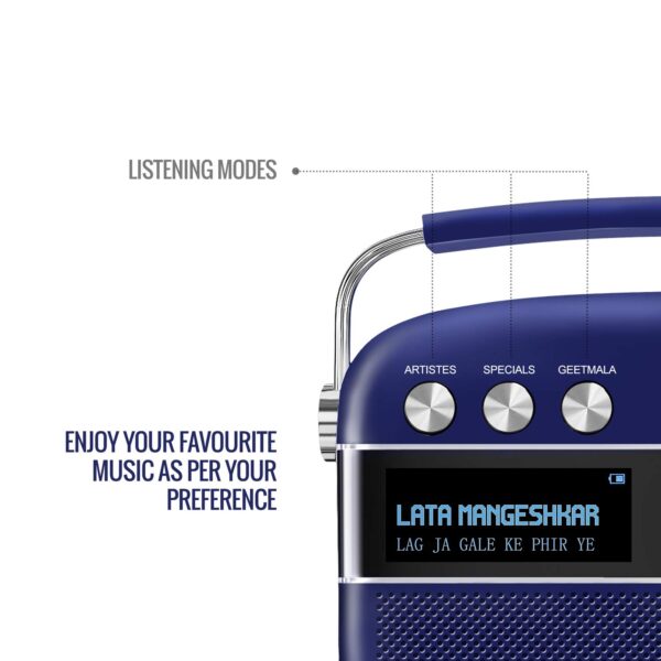Saregama Carvaan Premium- Portable Music Player (Blue) 2