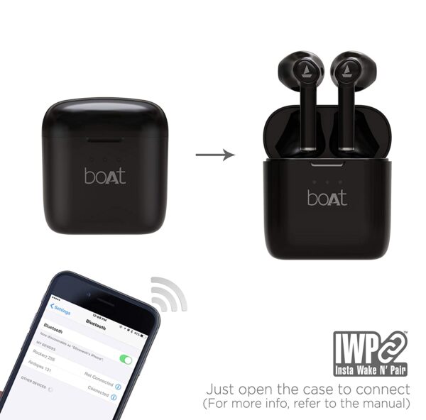 boAt Airdopes 131 Twin Wireless Earbuds (ACTIVE BLACK) 6