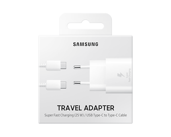 Samsung 25W Travel Adapter + C to C Cable 3