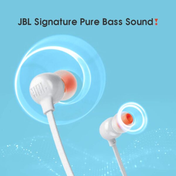 JBL Tune 115BT in-Ear Wireless Headphones (White) 6