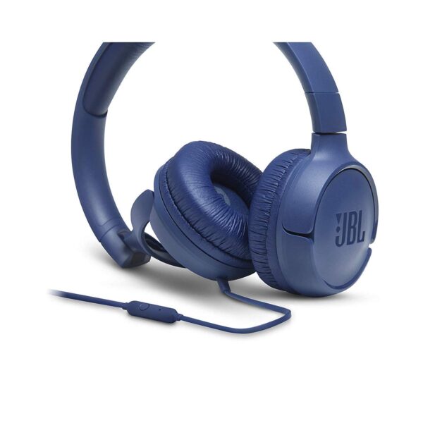 JBL Tune 500 Wired On Ear Headphone (Blue) 2