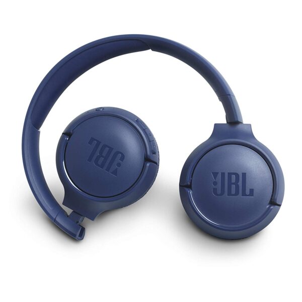 JBL Tune 500BT Powerful Bass Wireless On-Ear Headphones (Blue) 2