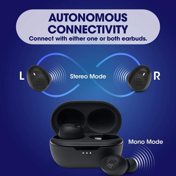 JBL C115TWS True Wireless Headphone (Black) 3