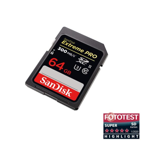 SanDisk 64GB Extreme Pro Class 10 UHS-II SDXC Memory Card 4
