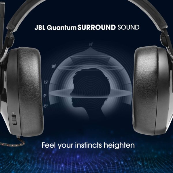 JBL Quantum 300 Hybrid Wired Over-Ear Gaming Headphone 6