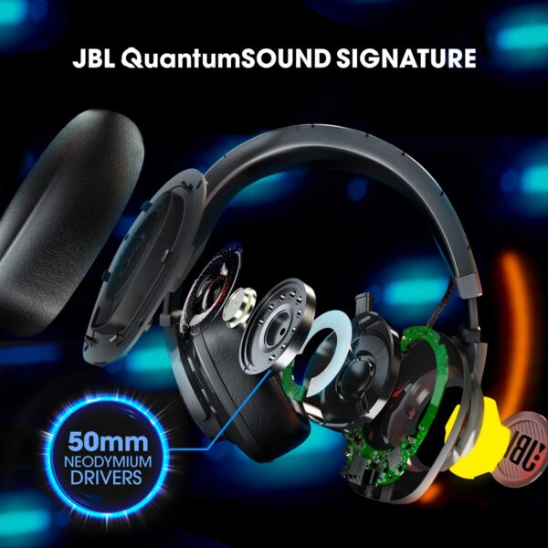 JBL Quantum 300 Hybrid Wired Over-Ear Gaming Headphone 7