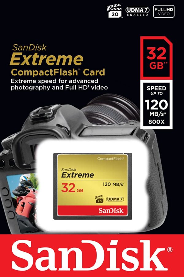 SanDisk Extreme 32GB CompactFlash Memory Card 2