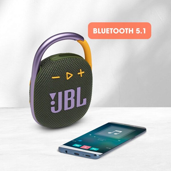 JBL Clip 4 Ultra-Portable Dustproof Bluetooth Speaker (Green) 2