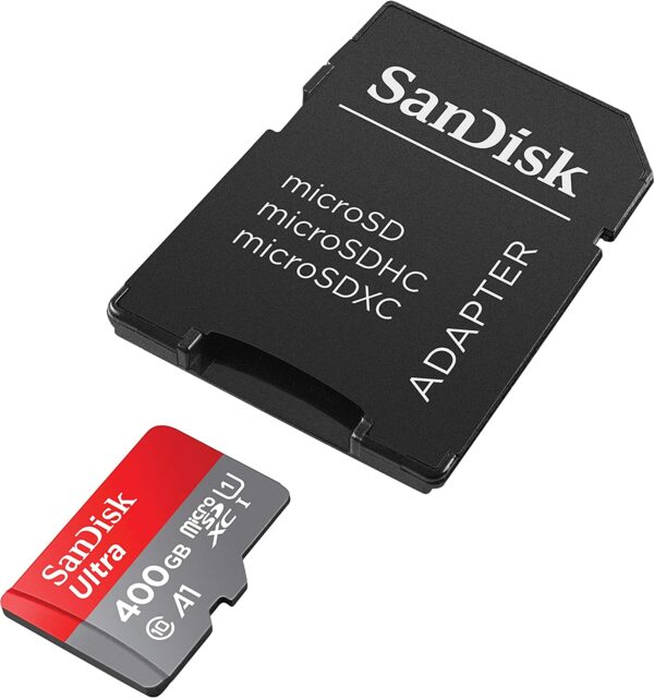SanDisk 400GB Class 10 MicroSD Card with Adapter 3