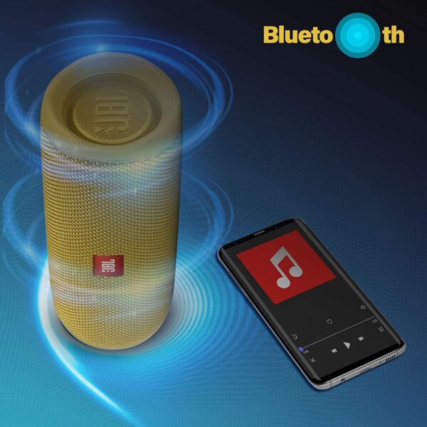 JBL Flip 5 Wireless Portable Bluetooth Speaker (Yellow) 6