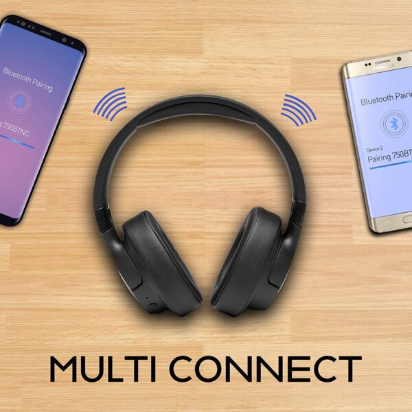 JBL Tune JBLT750 Bluetooth Wireless Over Ear Headphones(Black) 3