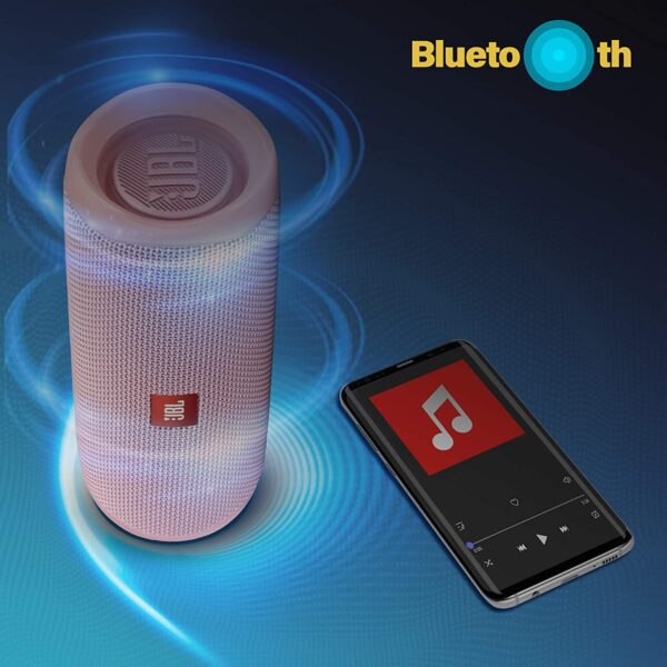 JBL Flip 5 Wireless Portable Bluetooth Speaker (Pink) 6