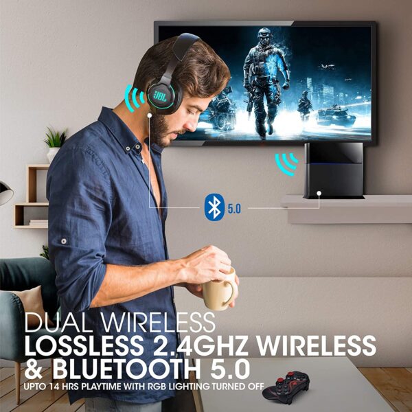 JBL Quantum 800 Wireless Over-Ear Professional Gaming Headphone 6