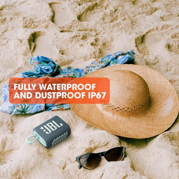 JBL GO3 Ultra Portable Dustproof Bluetooth Speaker (Blue) 2
