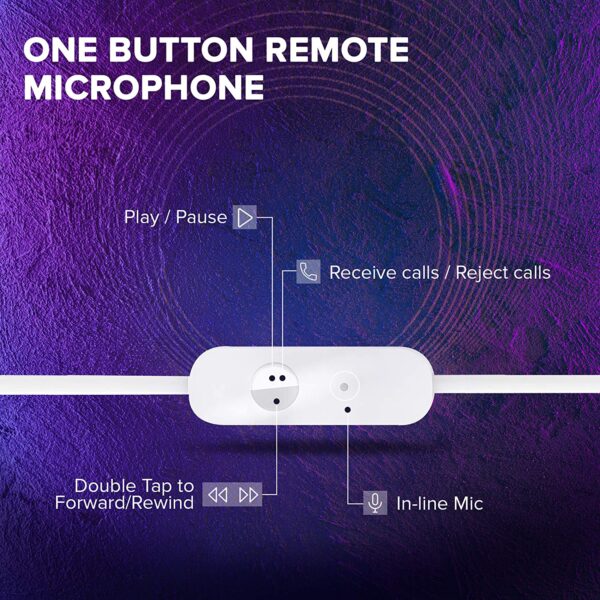 JBL C100SI In-Ear Headphones with Mic (White) 4