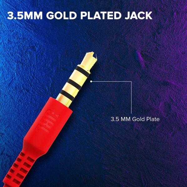 JBL C100SI In-Ear Headphones with Mic (Red) 3