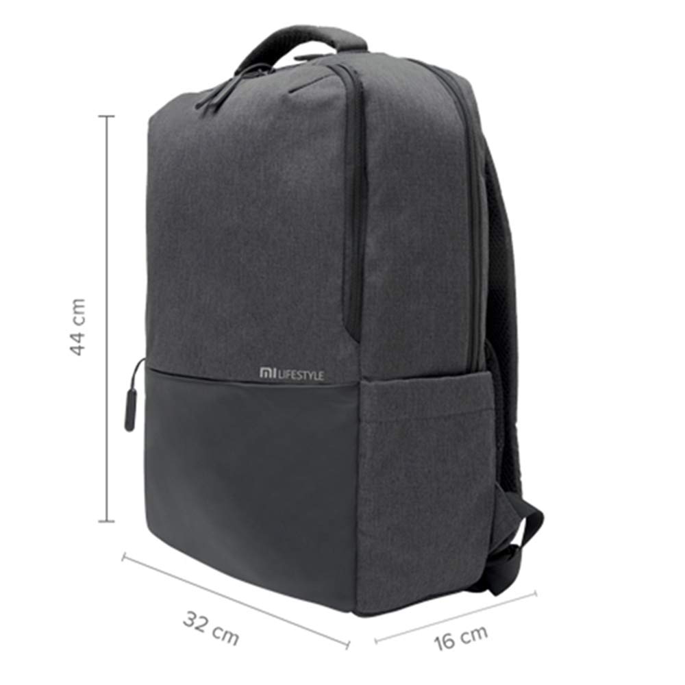 Mi Business Casual 21L Water Resistant Laptop Backpack (Dark Grey ...